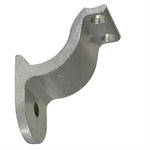 Burnished Aluminum Extruded Wall Mount Handrail Bracket with Round Base, 2-1/2