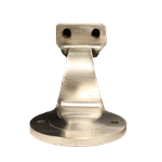 316 Stainless Steel Wall Mount Handrail Bracket with 2 Mounting Holes, 2-1/2