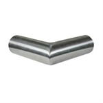 Brushed Stainless Steel, Type 304, Horizontal Miter Corner for 1.90