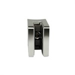Lavi Square Stainless Steel Round Post Mount Glass Clip