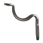 304 Stainless Steel Style C Wall Mount Handrail Bracket with 2 Mounting Holes, 3