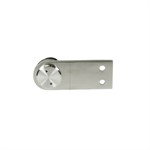 Stainless Steel Single Flat Arm Round Post Mount Glass Clip