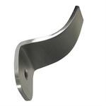 304 Satin Stainless Universal Weld Wall Mount Handrail Bracket with One Mounting Hole, Variable Proj.