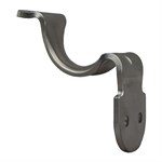 304 Stainless Steel Style C Wall Mount Handrail Bracket with 2 Mounting Holes, 3