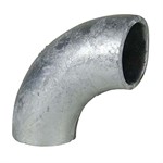 Galvanized Steel Flush-Weld 90° Elbow with 1-5/8