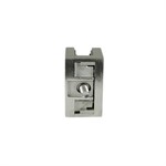 Lavi Square Stainless Steel Blade Post Mount Glass Clip