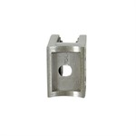 Lavi Square Stainless Steel Round Post Mount Glass Clip for 1.90