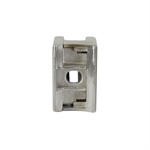 Lavi Rounded Stainless Steel Round Post Mount Glass Clip for 1/2