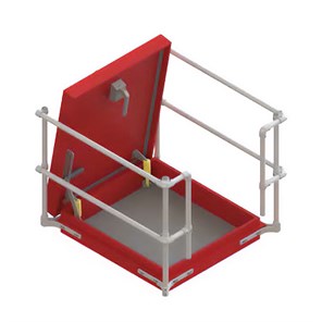 Kee Hatch Offset Access Guardrail Kit — 36x36