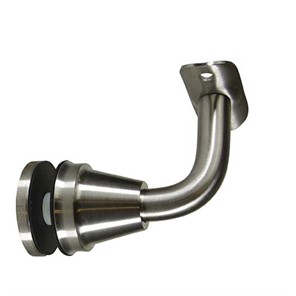 Adjustable Stainless Steel Glass Mount Handrail Bracket with 2-3/4" to 3" Projeection for 1/2" Glass GB4387