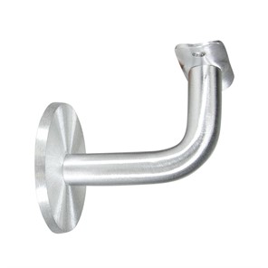 Satin Aluminum Wall Mount Handrail Bracket with 3-1/4" Projection RB24130