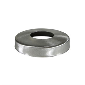 Brushed Stainless Steel Snap-On Cover Flange for 1-1/2