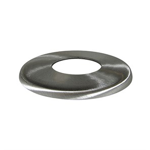 Brushed Stainless Steel Heavy Flush-Base Flange for 1-1/2