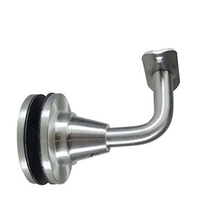 Adjustable Aluminum Glass Mount Handrail Bracket with 3" to 3-1/4" Projection for 1/2" Glass GB4381