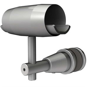 Adjustable Stainless Steel Slip-Fit Glass Mount Handrail Bracket with 2-3/8