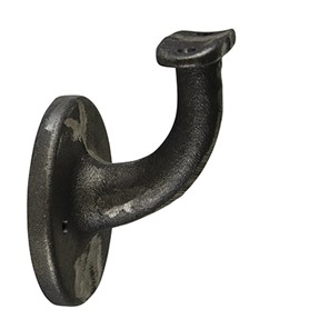 Ductile Iron Style U Wall Mount Handrail Bracket with Two Mounting Holes, 2-1/2