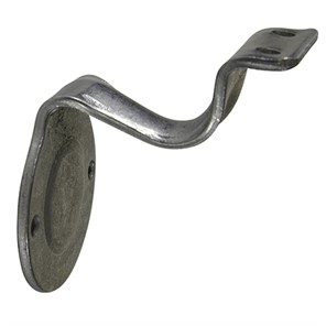 Steel Style B Wall Mount Handrail Bracket with Two Mounting Holes, 3