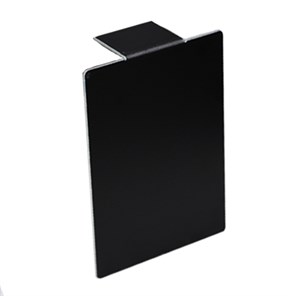 Black Anodized Aluminum End Cap for Cladding