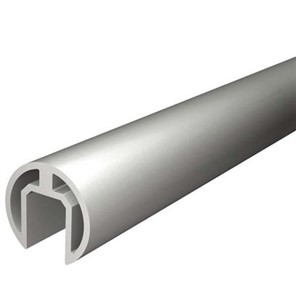 Brushed Aluminum Slotted Top Rail, 1.66