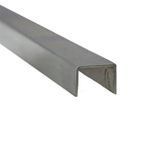 316 Stainless Steel Low-Profile Glass Railing Top Rail for 1/2