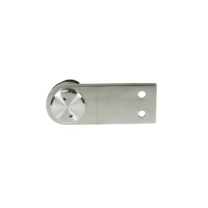 Stainless Steel Single Flat Arm Round Post Mount Glass Clip LXFP30-1