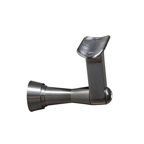 304 Satin Stainless Post Mount Handrail Bracket, 2-11/16