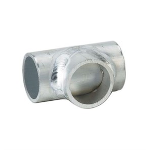 This Aluminum Tee is made from 6063-T52 aluminum alloy and features a mill finish. Can be used with 1-1/4<span>"</span> pipe or 1.66<span>"</span> tube (OD). For welded assembly.