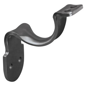 304 Stainless Steel Style C Wall Mount Handrail Bracket with 2 Mounting Holes, 3