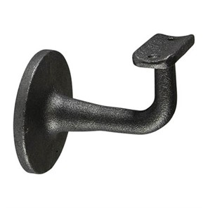 Ductile Iron Style D Wall Mount Handrail Bracket with One 3/8-16 Tapped Hole, 3-1/4