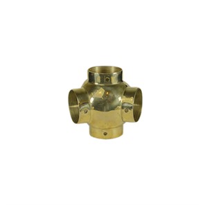 Brass Ball Style 135<span>°</span> Side Outlet Tee, 1.50