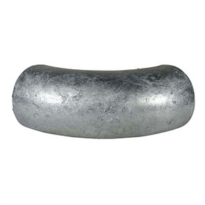 Galvanized Steel Flush-Weld 90° Elbow with 1-5/8" Inside Radius for 1-1/4" Pipe G4434