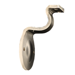 316 Stainless Steel Wall Mount Handrail Bracket with 2 Mounting Holes, 2-1/2