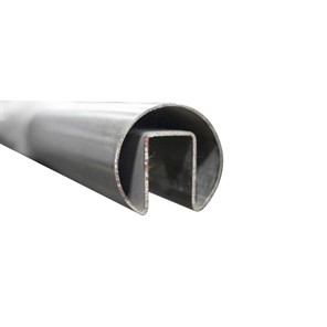 Brushed Stainless Steel Slotted Top Rail, 1.90