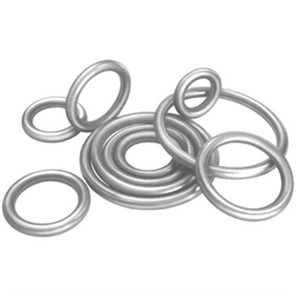 Stainless Steel Solid Round Ring with 5