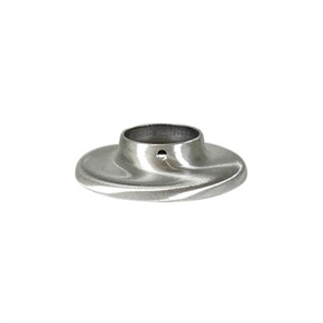 Brushed Stainless Steel Heavy Base Flange with Set Screw for 1-1/4