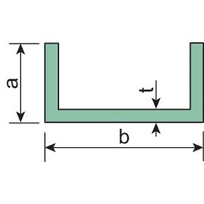 Aluminum Sharp Corner Channel, 1/2