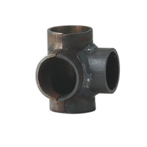 St Stamped eel Flush Welding Side Outlet Tee for 1.25<span>"</span> pipe or 1.66<span>"</span> tube diameter made from steel. Best suited for welded applications.