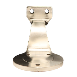 304 Satin Stainless Wall Mount Handrail Bracket with Three Mounting Holes, 2-1/2" Projection 3253R