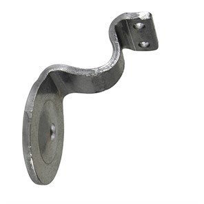 Steel 1/4" Round Saddle Wall Mount Handrail Bracket with One Mounting Hole 1251R