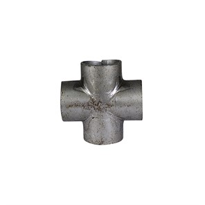 Steel Slip-On Cross fittings are fabricated from 6063-T52 aluminum alloy and feature a mill finish. Fittings are for welded assembly and can be used with 1-1/4<span>"</span> pipe or 1.66<span>"</span> tube (OD).