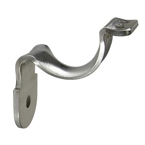 304 Stainless Steel Style C Wall Mount Handrail Bracket with One Mounting Hole, 3