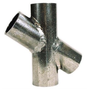 Beveled, Cross, Steel, 1-1/4