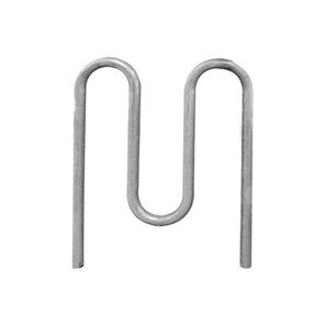 3 Loop Galvanized Steel Wave Bike Rack, Embed Mount