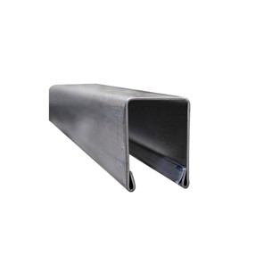 Brushed Stainless Steel U-Channel Top Rail for 3/4