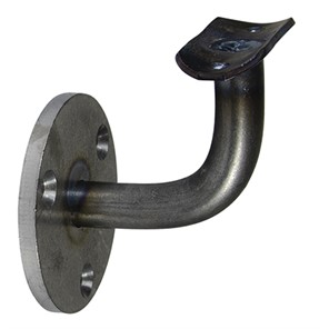 Steel Assembled Wall Mount Handrail Bar Bracket with Three Mounting Holes, 2-1/2