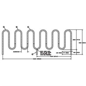 11 Loop Stainless Steel Wave Bike Rack, Embed Mount