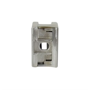 Lavi Rounded Stainless Steel Round Post Mount Glass Clip for 1/2" Glass, 2 Clips per Package 152813R-2