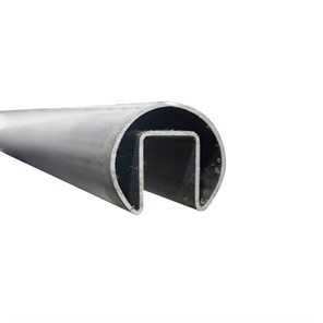 Brushed Stainless Steel, Type 304, Slotted Top Rail, 1.66