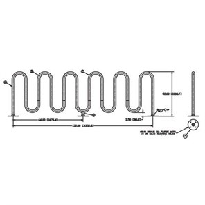11 Loop Stainless Steel Wave Bike Rack, Surface Mount