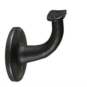 Ductile Iron Style U Wall Mount Handrail Bracket with Two Mounting Holes, 3